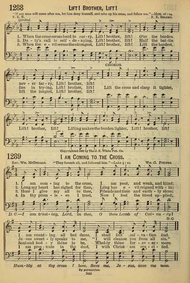 The Seventh-Day Adventist Hymn and Tune Book: for use in divine worship page 502