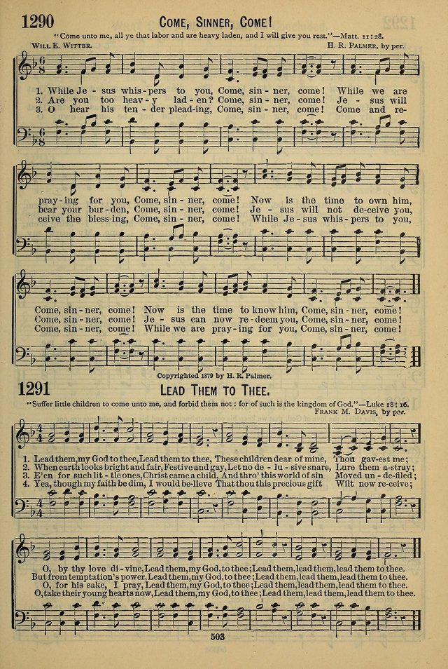 The Seventh-Day Adventist Hymn and Tune Book: for use in divine worship page 503