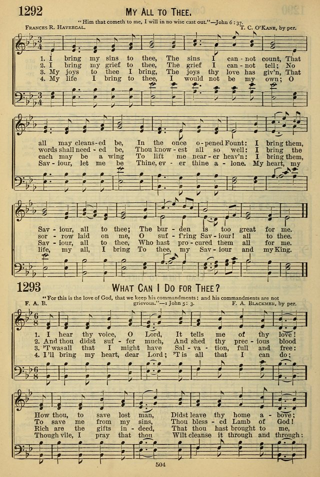 The Seventh-Day Adventist Hymn and Tune Book: for use in divine worship page 504