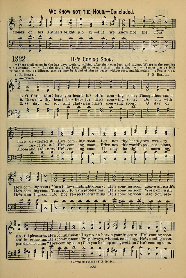 The Seventh-Day Adventist Hymn and Tune Book: for use in divine worship page 533