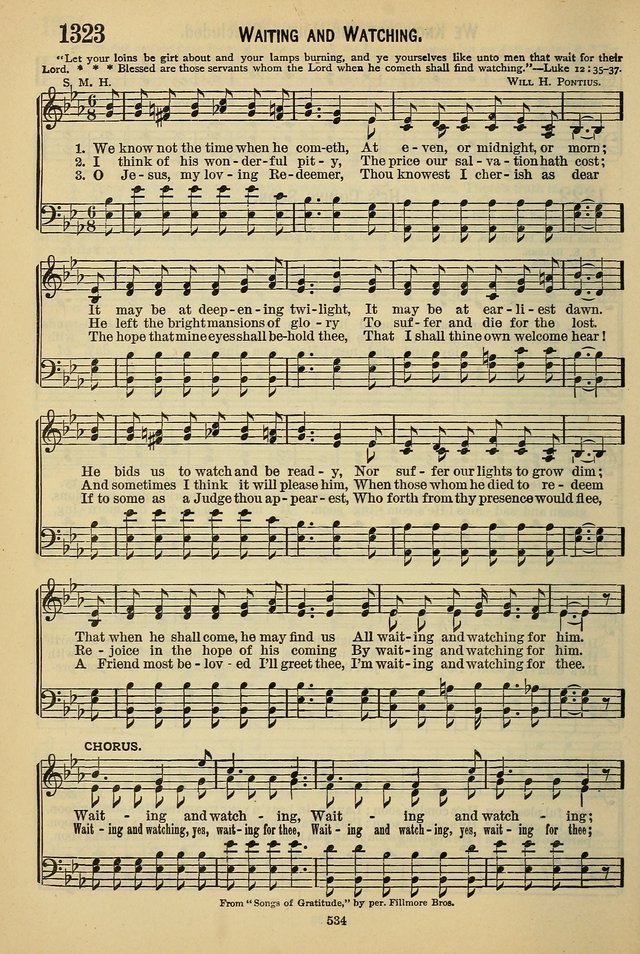 The Seventh-Day Adventist Hymn and Tune Book: for use in divine worship page 534