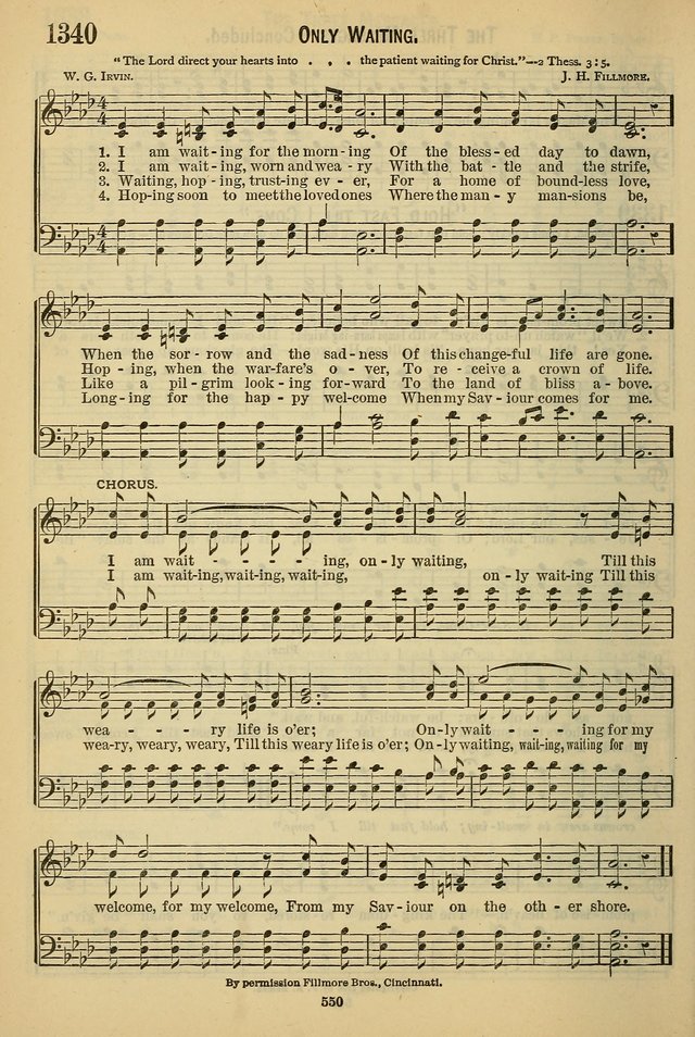 The Seventh-Day Adventist Hymn and Tune Book: for use in divine worship page 550