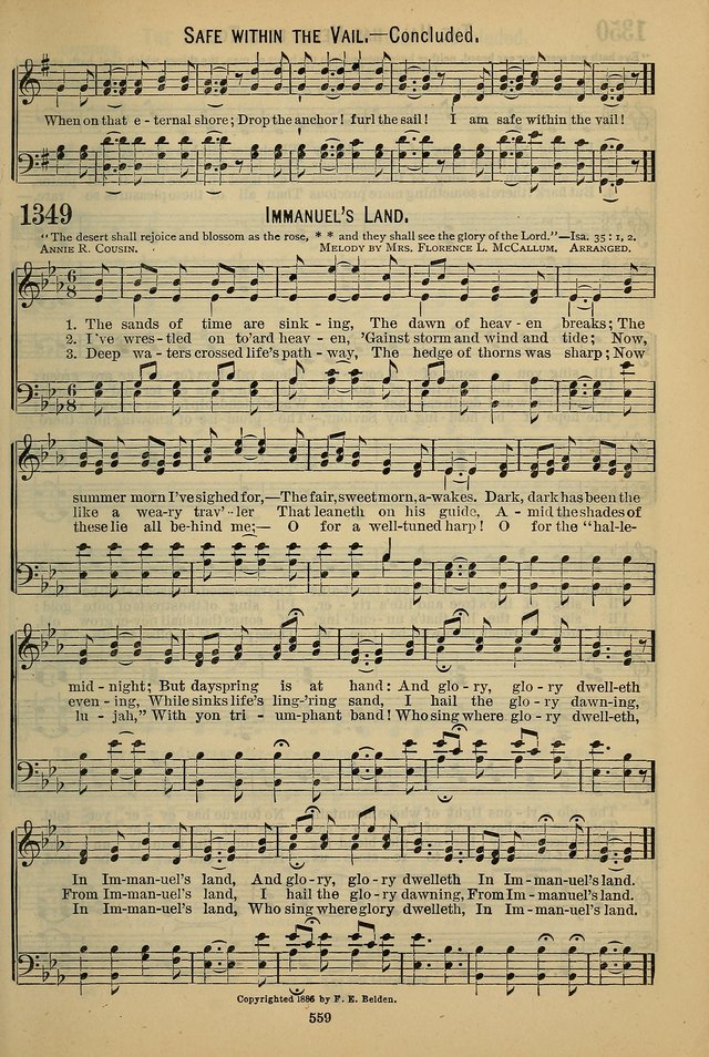 The Seventh-Day Adventist Hymn and Tune Book: for use in divine worship page 559