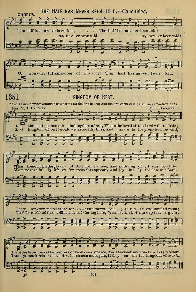 The Seventh-Day Adventist Hymn and Tune Book: for use in divine worship page 561