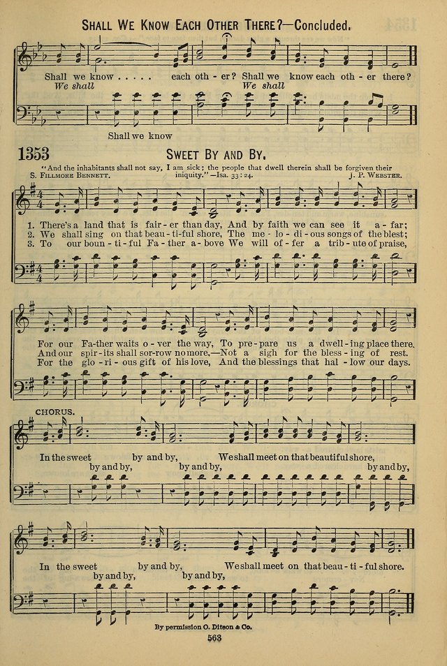 The Seventh-Day Adventist Hymn and Tune Book: for use in divine worship page 563