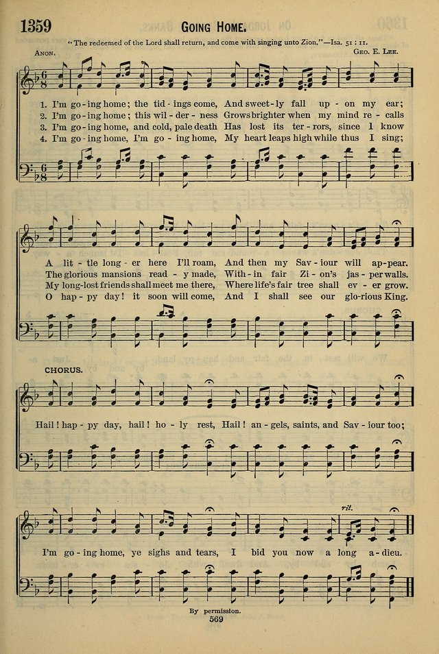 The Seventh-Day Adventist Hymn and Tune Book: for use in divine worship page 569