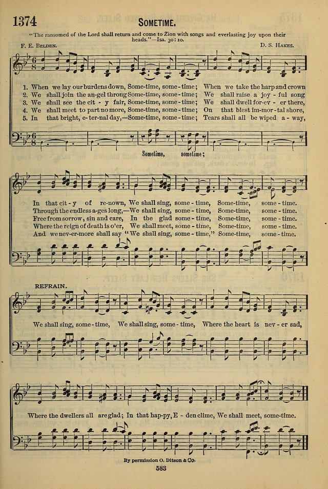The Seventh-Day Adventist Hymn and Tune Book: for use in divine worship page 583