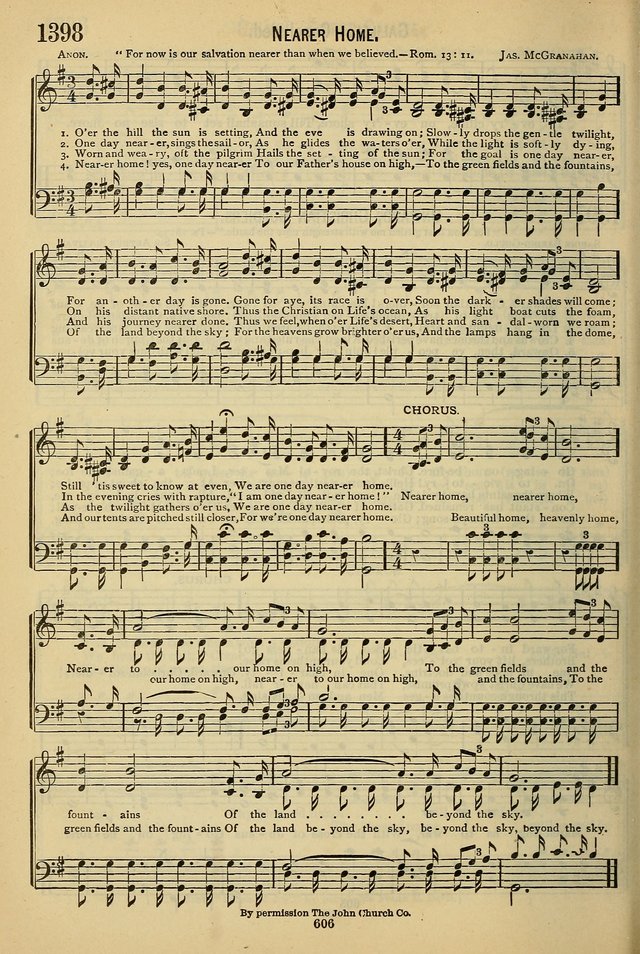 The Seventh-Day Adventist Hymn and Tune Book: for use in divine worship page 606