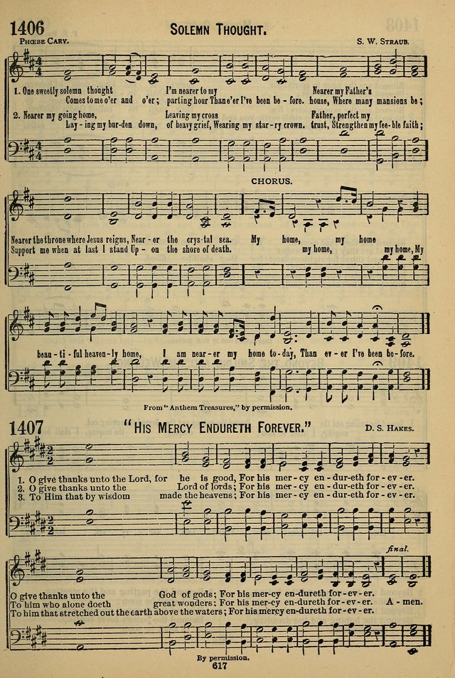 The Seventh-Day Adventist Hymn and Tune Book: for use in divine worship page 617