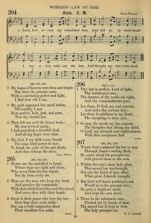 The Seventh-Day Adventist Hymn and Tune Book: for use in divine worship page 70
