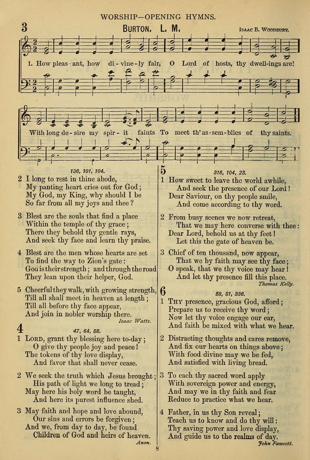 The Seventh-Day Adventist Hymn and Tune Book: for use in divine worship page 8