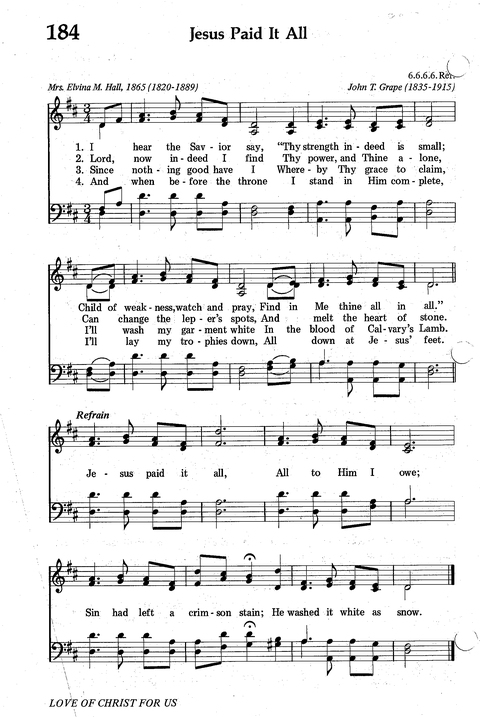 Seventh-day Adventist Hymnal page 179