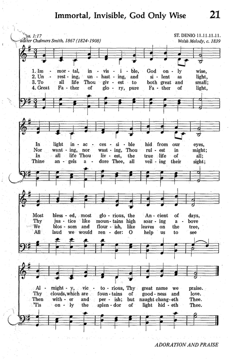 Seventh-day Adventist Hymnal page 21