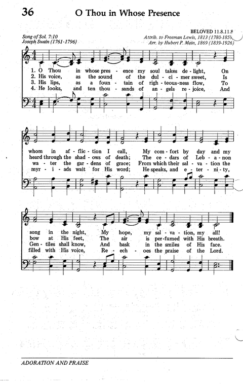 Seventh-day Adventist Hymnal page 36