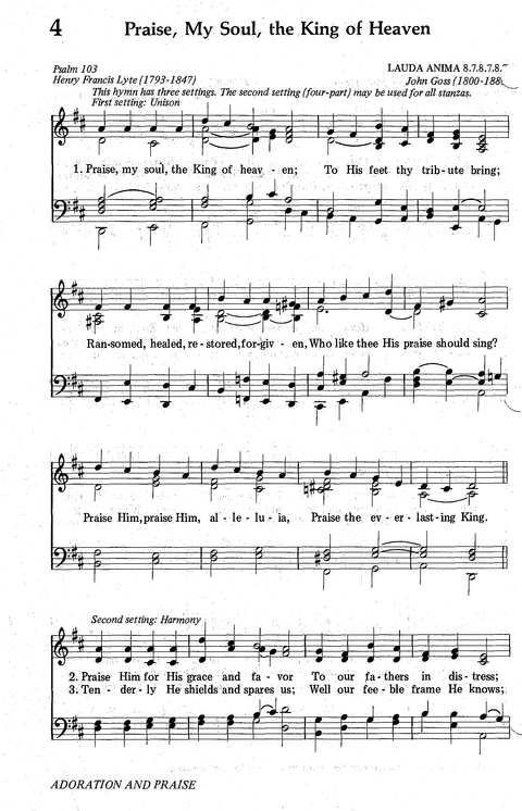 Seventh-day Adventist Hymnal page 4