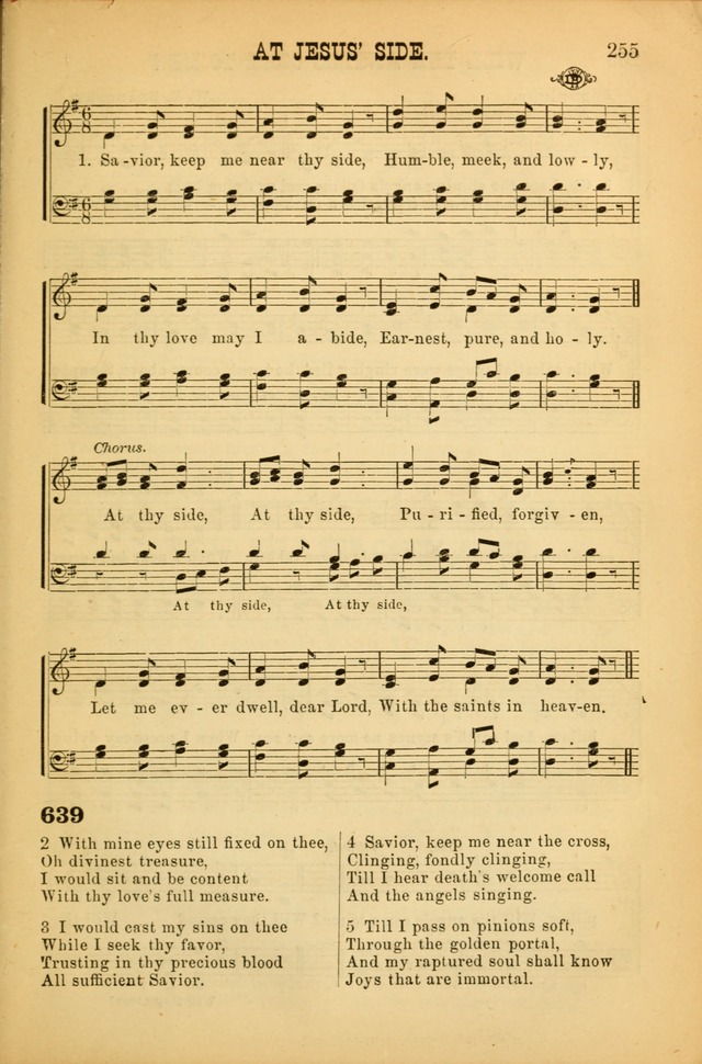 Songs of Devotion for Christian Assocations: a collection of psalms, hymns, spiritual songs, with music for chuch services, prayer and conference meetings, religious conventions, and family worship. page 255