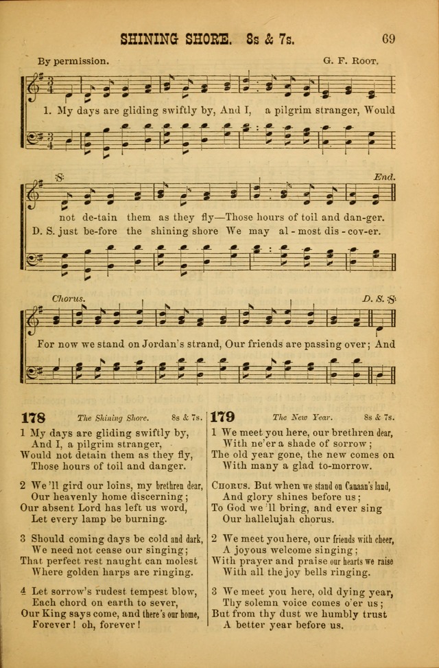 Songs of Devotion for Christian Assocations: a collection of psalms, hymns, spiritual songs, with music for chuch services, prayer and conference meetings, religious conventions, and family worship. page 69