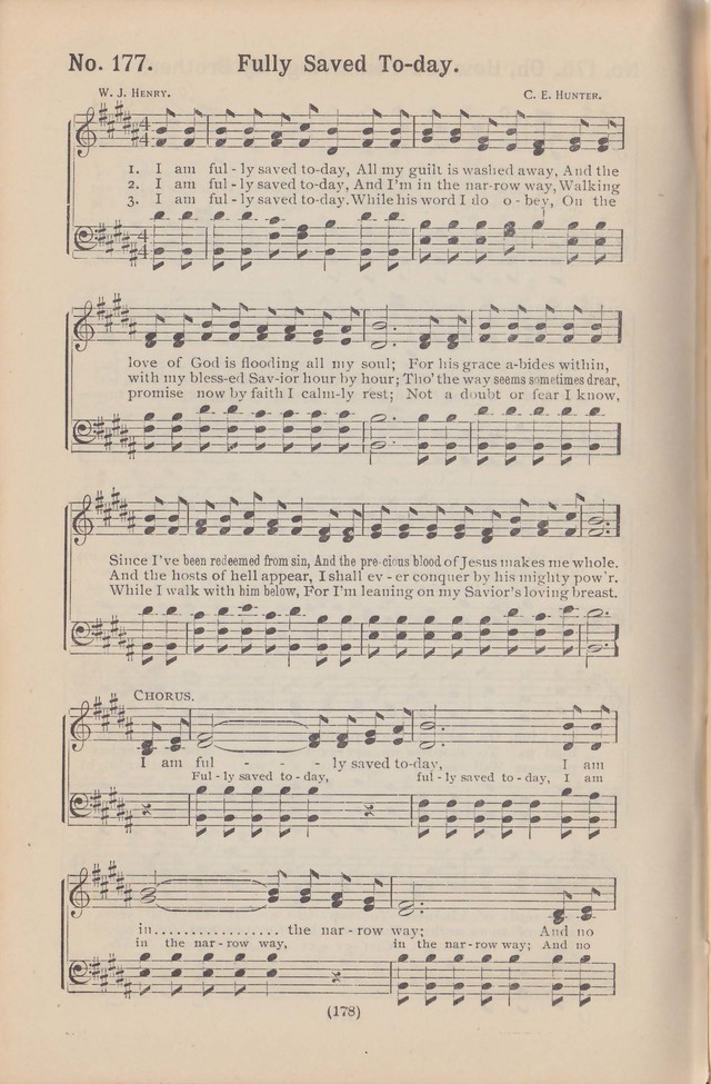 Salvation Echoes: a new collection of spiritual songs; hymning the tidings of full salvation page 178