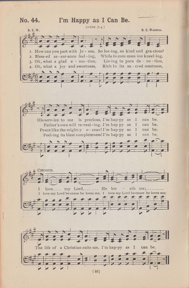 Salvation Echoes: a new collection of spiritual songs; hymning the tidings of full salvation page 46