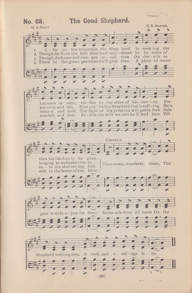 Salvation Echoes: a new collection of spiritual songs; hymning the tidings of full salvation page 69