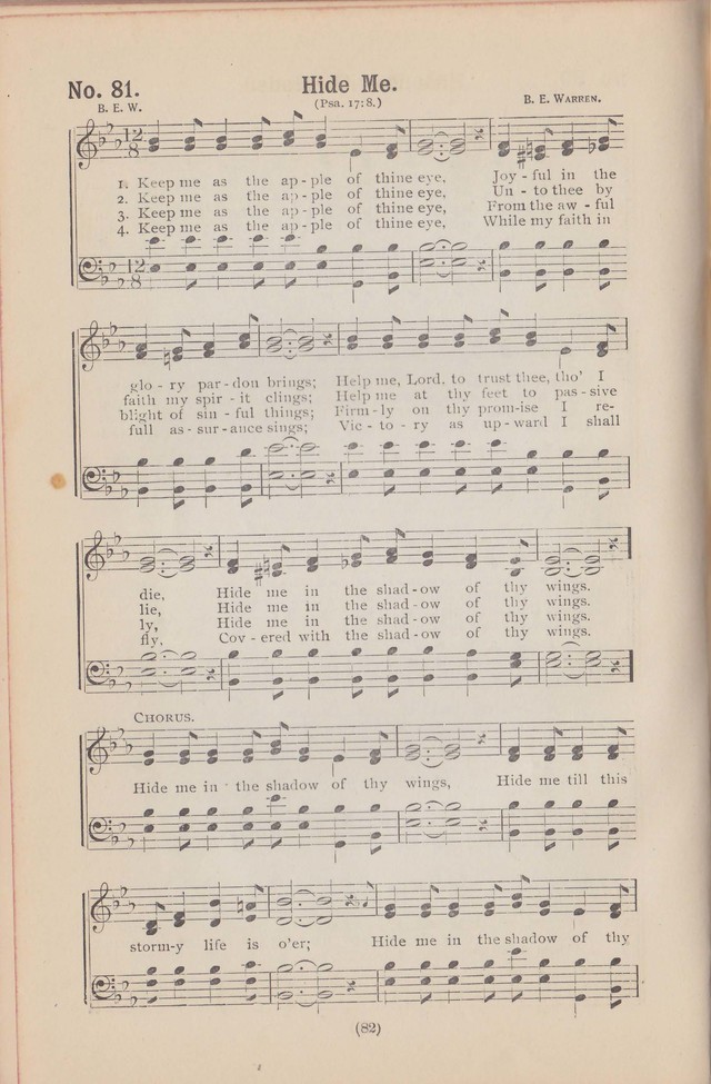 Salvation Echoes: a new collection of spiritual songs; hymning the tidings of full salvation page 82