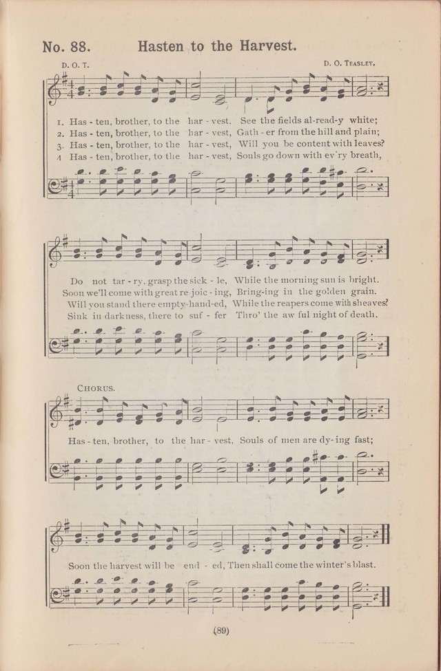 Salvation Echoes: a new collection of spiritual songs; hymning the tidings of full salvation page 89