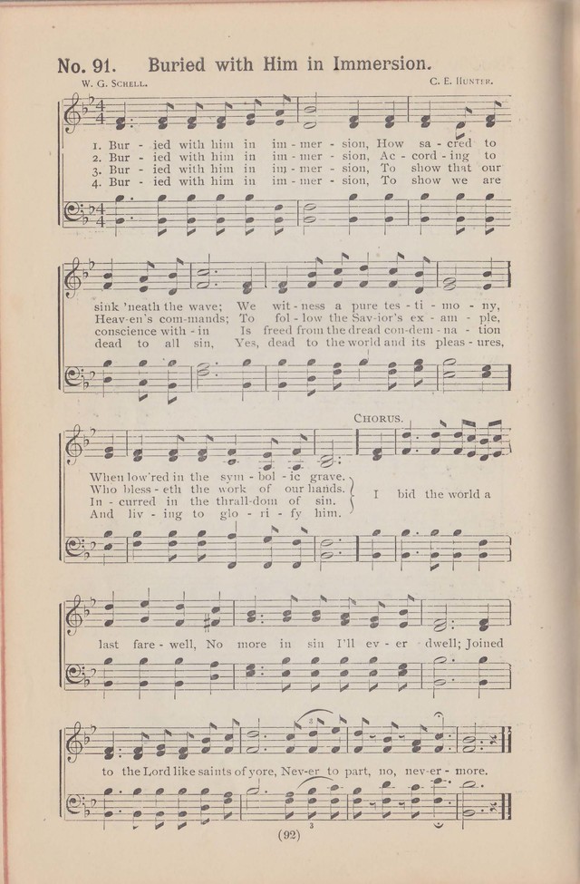 Salvation Echoes: a new collection of spiritual songs; hymning the tidings of full salvation page 92