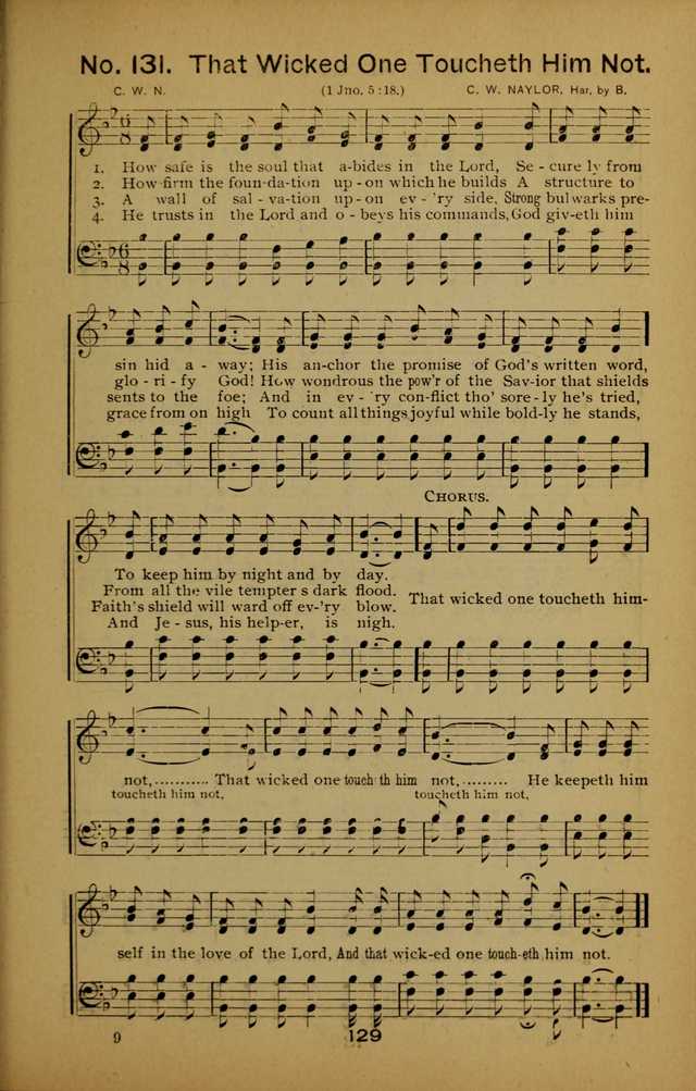 Songs of the Evening Light: for Sunday schools, missionary and revival meetings and gospel work in general page 129