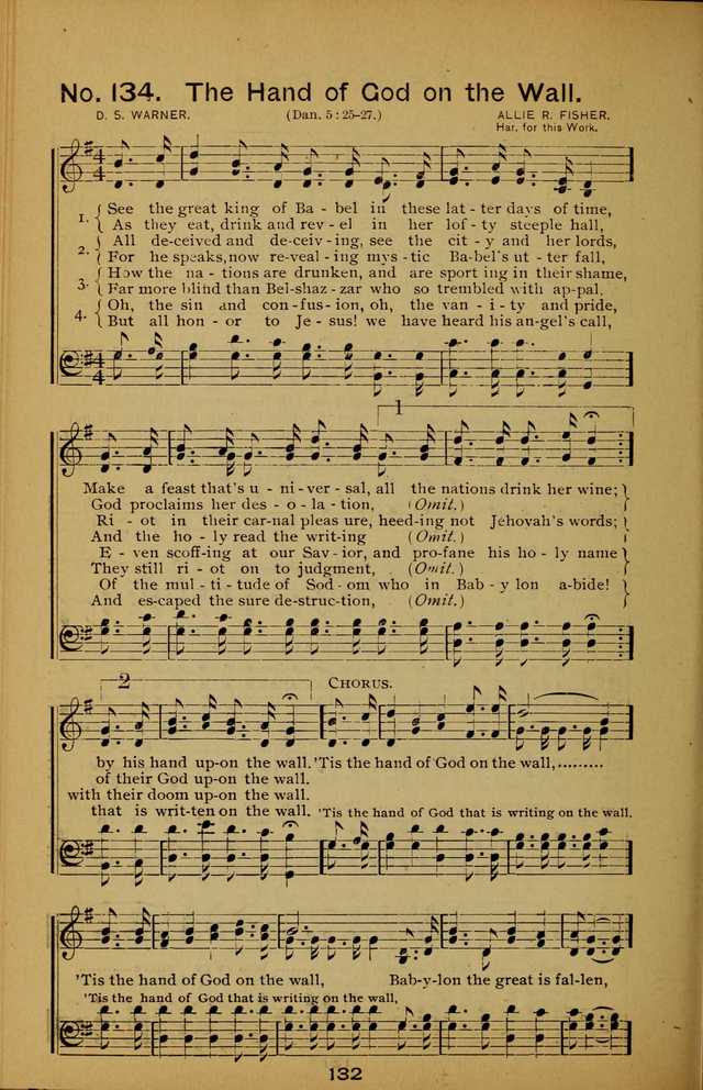 Songs of the Evening Light: for Sunday schools, missionary and revival meetings and gospel work in general page 132
