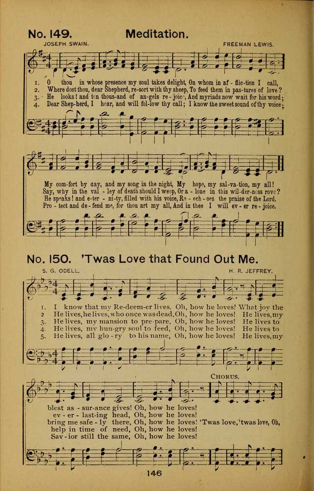 Songs of the Evening Light: for Sunday schools, missionary and revival meetings and gospel work in general page 146