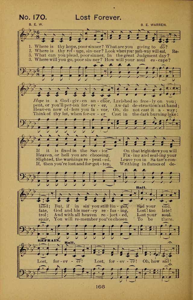 Songs of the Evening Light: for Sunday schools, missionary and revival meetings and gospel work in general page 166