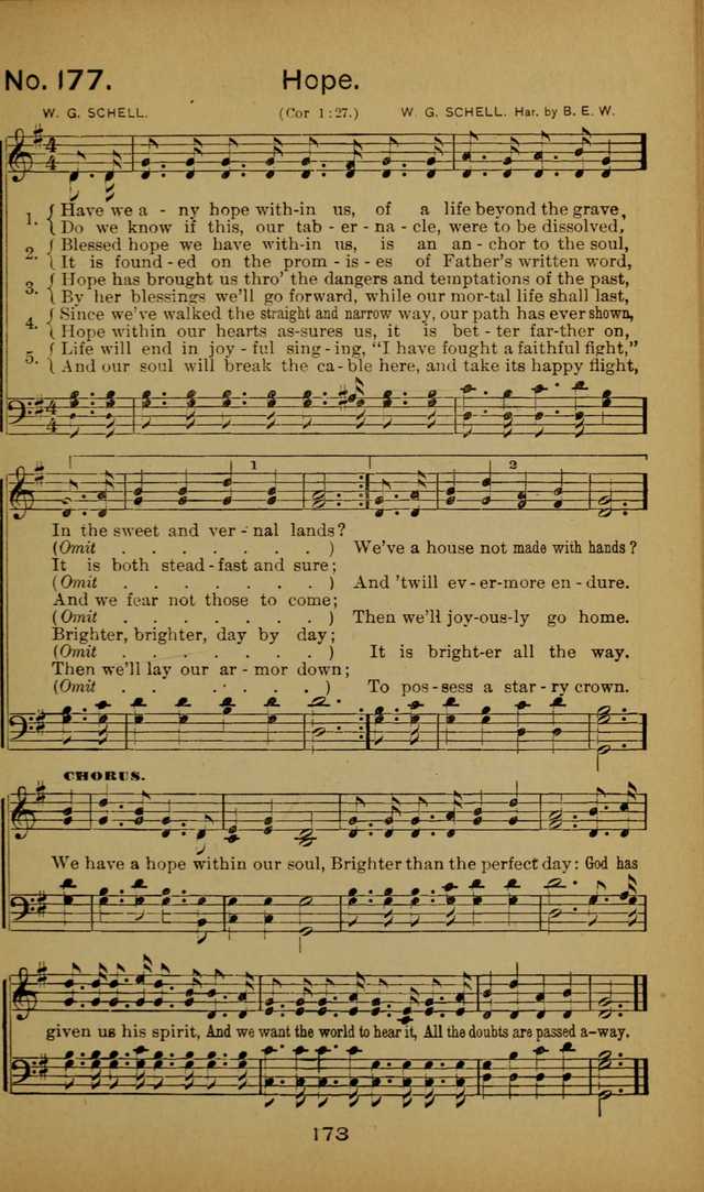 Songs of the Evening Light: for Sunday schools, missionary and revival meetings and gospel work in general page 173