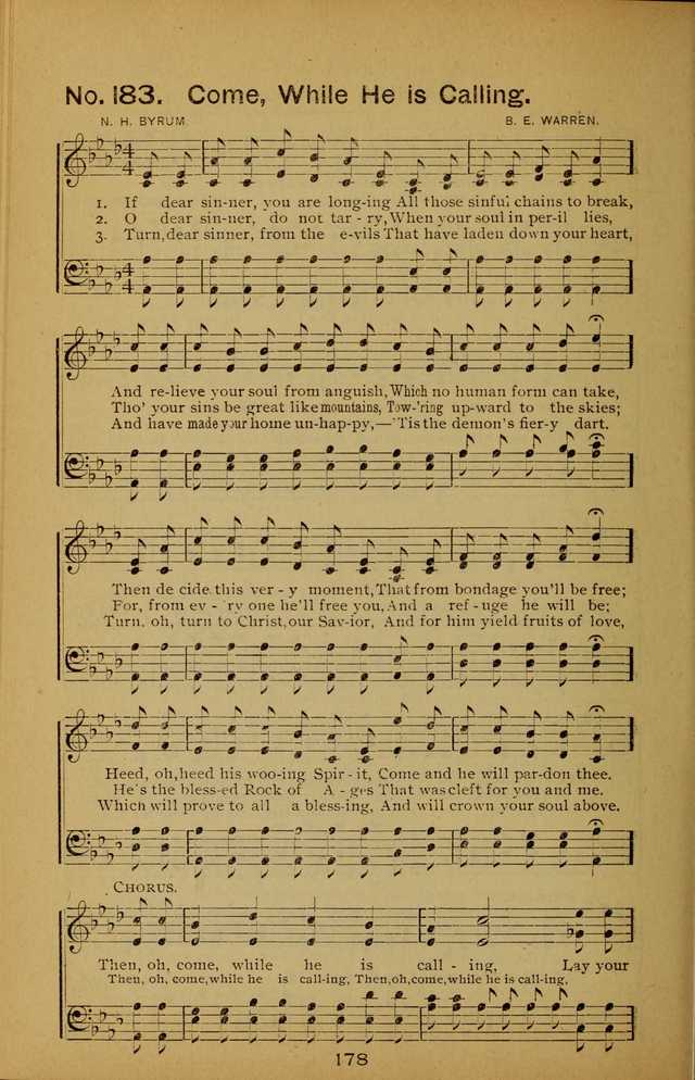 Songs of the Evening Light: for Sunday schools, missionary and revival meetings and gospel work in general page 178
