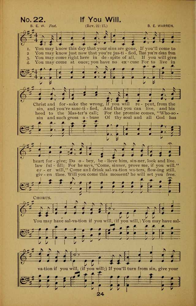 Songs of the Evening Light: for Sunday schools, missionary and revival meetings and gospel work in general page 24