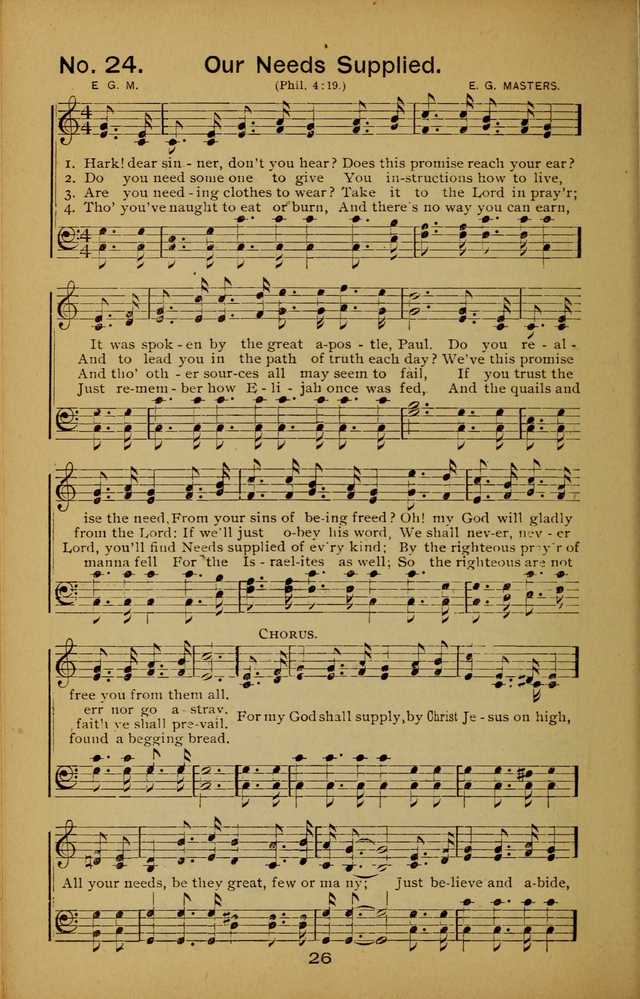 Songs of the Evening Light: for Sunday schools, missionary and revival meetings and gospel work in general page 26