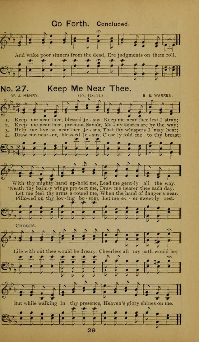 Songs of the Evening Light: for Sunday schools, missionary and revival meetings and gospel work in general page 29
