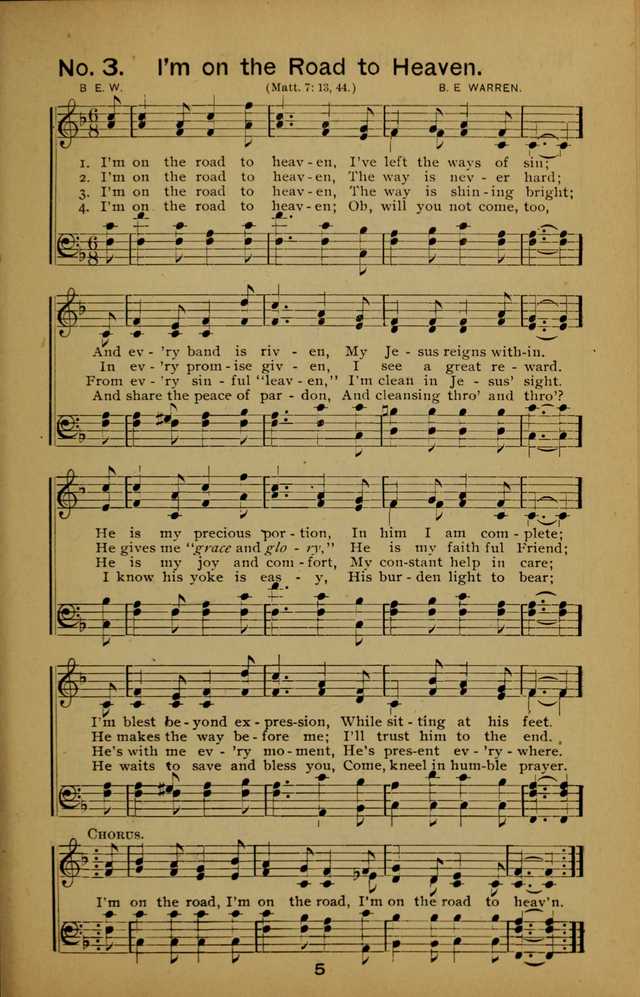 Songs of the Evening Light: for Sunday schools, missionary and revival meetings and gospel work in general page 5