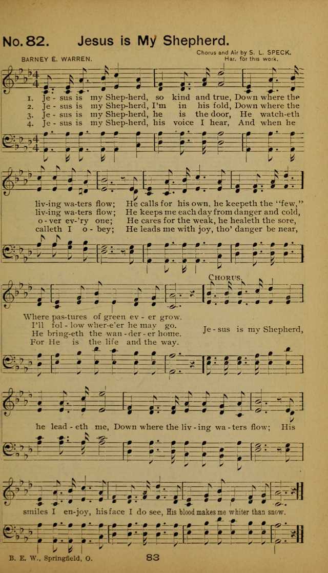 Songs of the Evening Light: for Sunday schools, missionary and revival meetings and gospel work in general page 83