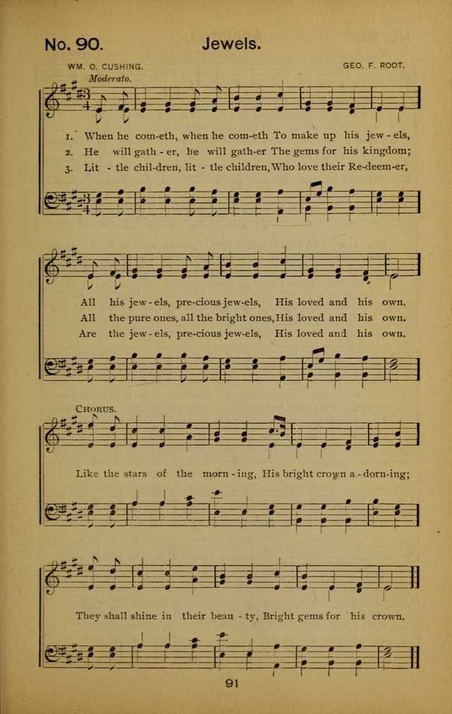Songs of the Evening Light: for Sunday schools, missionary and revival meetings and gospel work in general page 91