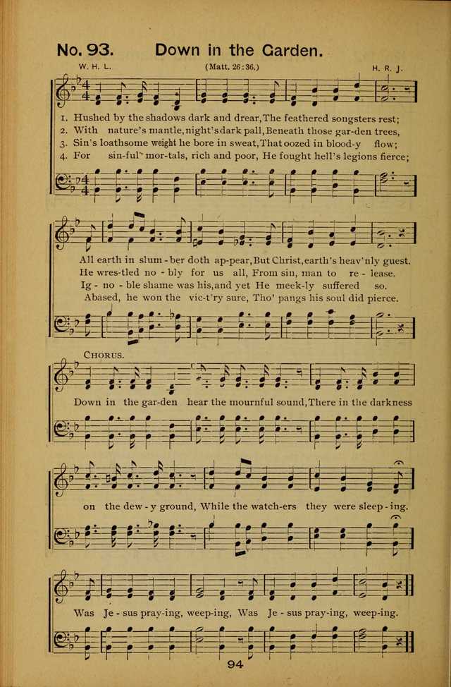 Songs of the Evening Light: for Sunday schools, missionary and revival meetings and gospel work in general page 94