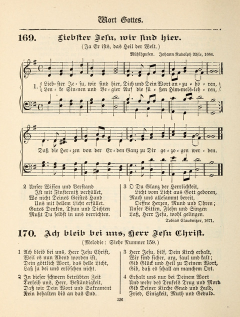 Sonntagschulbuch: für Evangelisch-Lutherische Gemeinden. Neue vermehrte Ausgabe page 226
