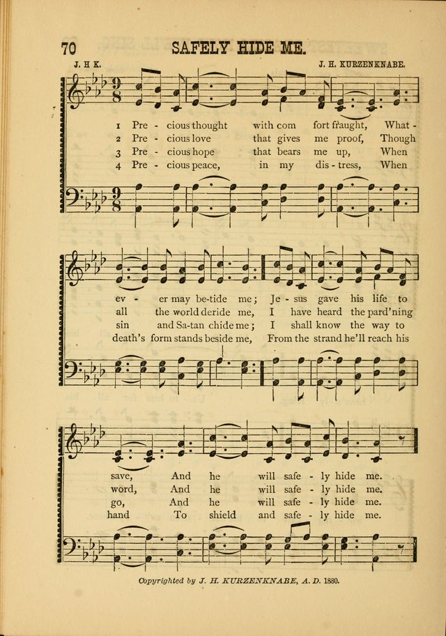 Silvery Echoes of Praise and Prayer: a collection of hymns and music, expecially adapted for children and youths in the primary and intermediate departments of the Sunday-school page 70