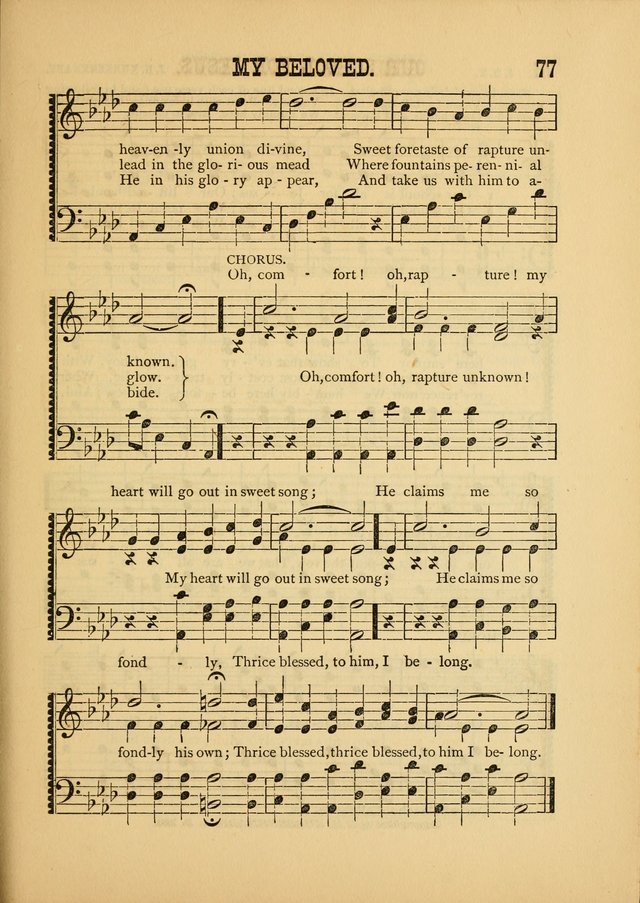 Silvery Echoes of Praise and Prayer: a collection of hymns and music, expecially adapted for children and youths in the primary and intermediate departments of the Sunday-school page 77