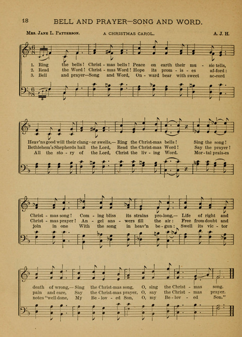 Songs of Faith, Hope, and Love: for Sunday Schools and devotional meetings page 18