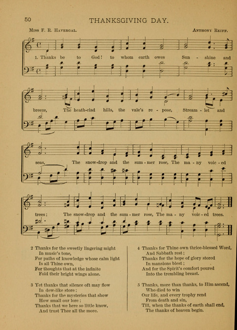 Songs of Faith, Hope, and Love: for Sunday Schools and devotional meetings page 50