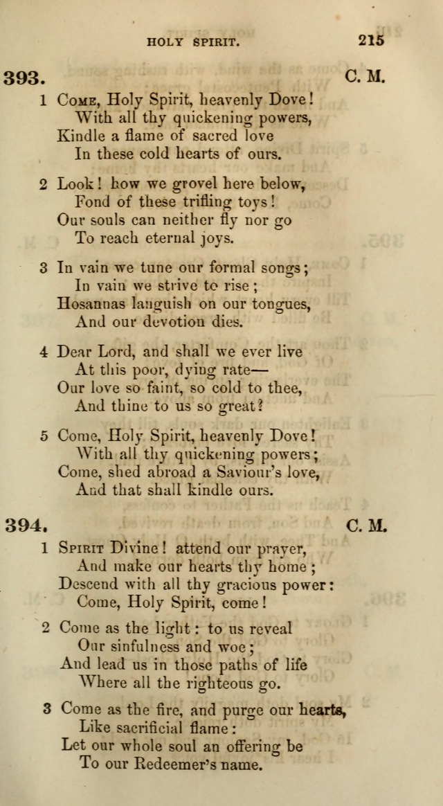 Songs for the Sanctuary; or, Psalms and Hymns for Christian Worship (Words only) page 215