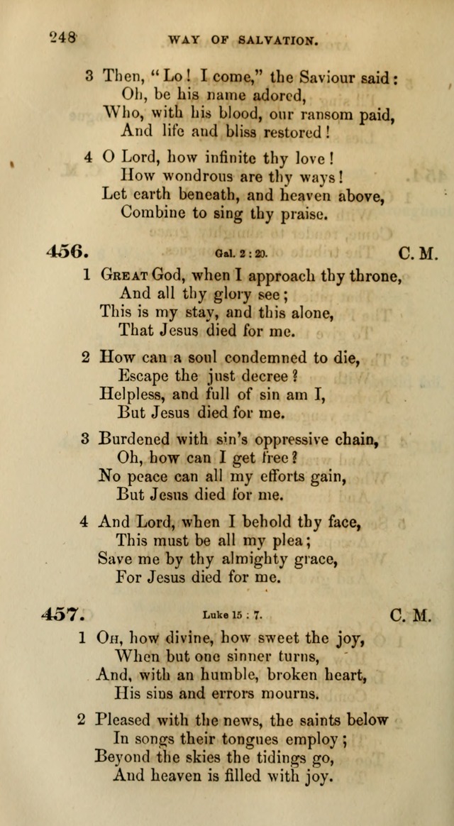 Songs for the Sanctuary; or, Psalms and Hymns for Christian Worship (Words only) page 248