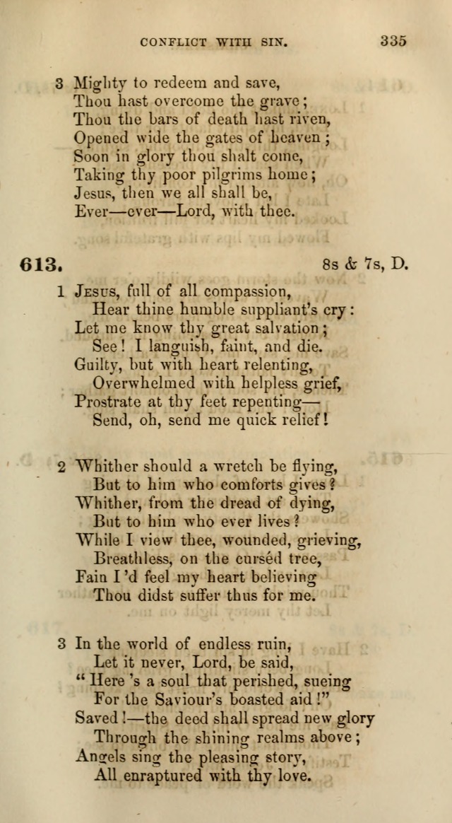 Songs for the Sanctuary; or, Psalms and Hymns for Christian Worship (Words only) page 335