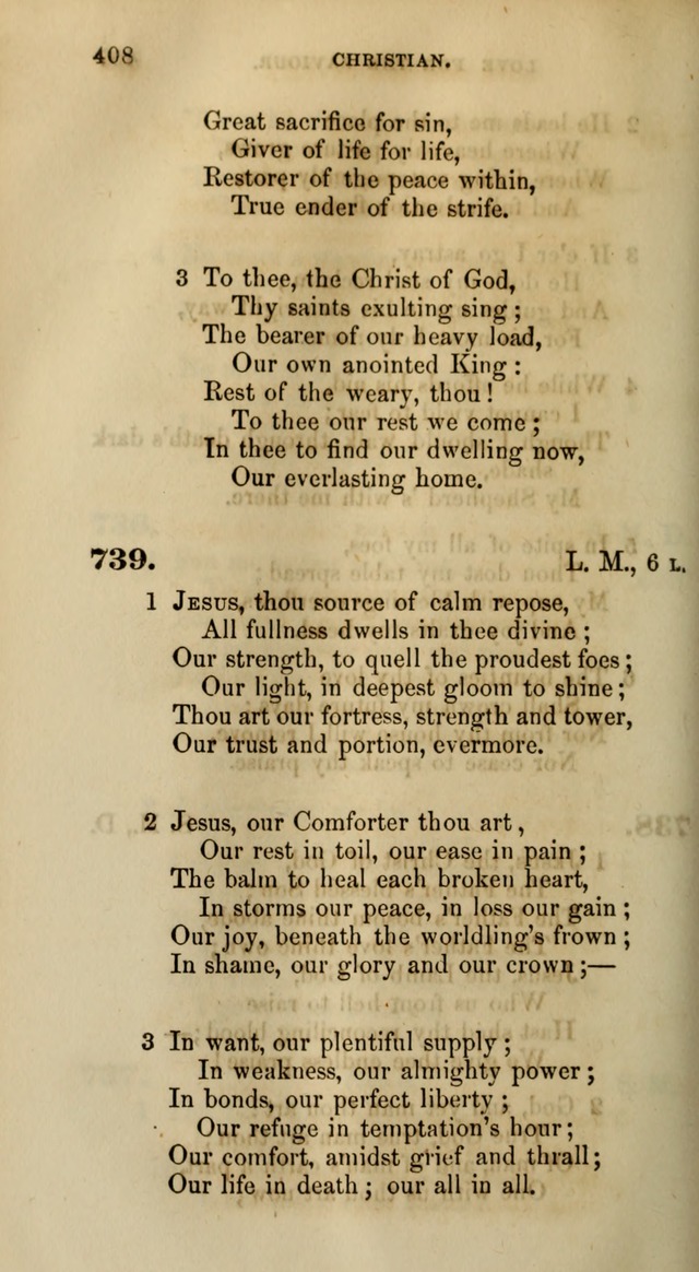 Songs for the Sanctuary; or, Psalms and Hymns for Christian Worship (Words only) page 408