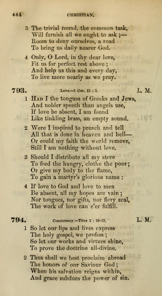 Songs for the Sanctuary; or, Psalms and Hymns for Christian Worship (Words only) page 444